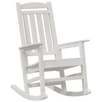 Schommelstoel 2 pcs Wit 92 x 70 x 108 cm Polyetheen 4
