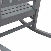 Tuin Schommelstoel Lichtgrijs 92 x 70 x 108cm HDPE 7
