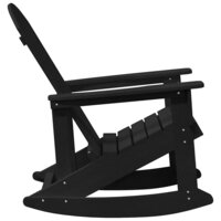 Adirondack Schommelstoel Zwart 92 x 73,5 x 92 cm HDPE 5