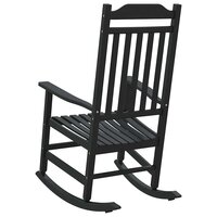 Schommelstoel Zwart 84 x 65 x 114 cm Kunststof 6