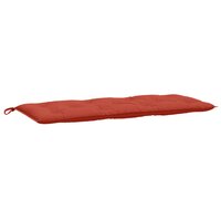 Tuinbankkussen 120x50x7 cm stof gem&ecirc;leerd rood 2