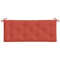 Tuinbankkussen 120x50x7 cm stof gem&ecirc;leerd rood 4