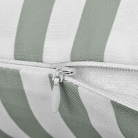 Buitenkussens 60x40 cm gestreept grijs 2 st 4