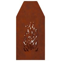 Vuurkorf Bruin 50 x 50 x 100 cm Weerbestendig staal 7