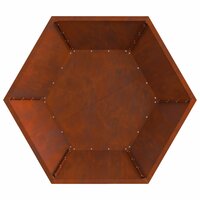 Vuurkorf Bruin 100 x 100 x 28 cm Cortenstaal 8