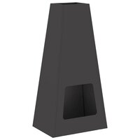 Vuurkorf Zwart 50 x 35 x 100 cm Staal 2