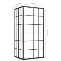Douchecabine 90x70x180 cm ESG 9