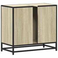 Wastafelkast Sonoma eiken 65x33x60 cm bewerkt hout 7