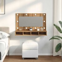 Spiegelkast met LED Artisan Eiken 90x31,5x62 cm 3