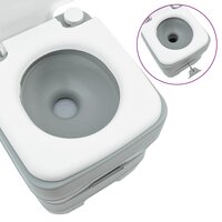 Camping Toilet Grijs 41,5 x 36,5 x 42 cm 6