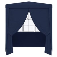 Partytent met zijwanden professioneel 90 g/m&sup2; 2,5x2,5 m blauw 4