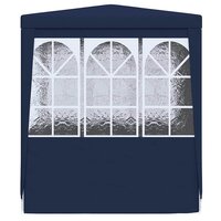 Partytent met zijwanden professioneel 90 g/m&sup2; 2,5x2,5 m blauw 5