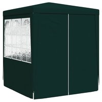 Partytent met zijwanden professioneel 90 g/m&sup2; 2,5x2,5 m groen 3