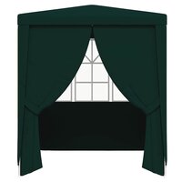 Partytent met zijwanden professioneel 90 g/m&sup2; 2,5x2,5 m groen 4