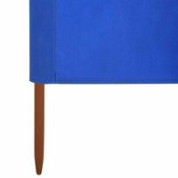 Windscherm 5-panelen 600x80 cm stof azuurblauw 5