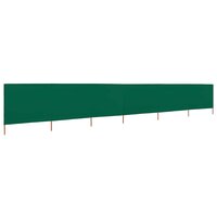Windscherm 6-panelen 800x160 cm stof groen 2