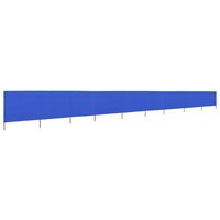 Windscherm 9-panelen 1200x80 cm stof azuurblauw 2