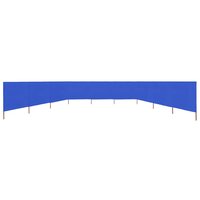 Windscherm 9-panelen 1200x80 cm stof azuurblauw 3