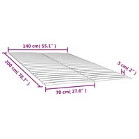 Lattenbodem met 48 latten 2 stuks 70x200 cm 6