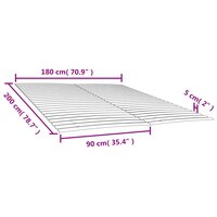 Lattenbodem met 48 latten 2 stuks 90x200 cm 6