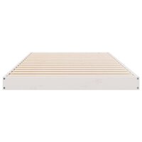 Bedframe Wit 213.5 x 104 x 9 cm Massief grenenhout 5