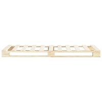 Bedframe pallet massief grenenhout 90x200 cm 3