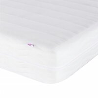 Bed met matras "Dover" kunstleer zwart en wit 80x200 cm 7