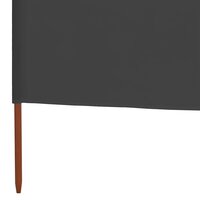 Windscherm 5-panelen 600x120 cm stof antraciet 5