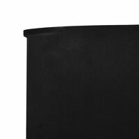 Windscherm 6-panelen 800x160 cm stof zwart 4