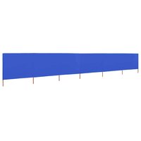 Windscherm 6-panelen 800x160 cm stof azuurblauw 2