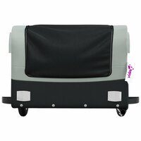 Fietstrailer 30 kg ijzer zwart en grijs 6