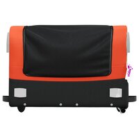 Fietstrailer 45 kg ijzer zwart en oranje 6