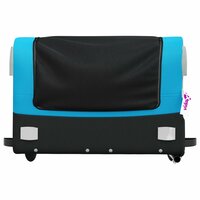 Fietstrailer 45 kg ijzer zwart en blauw 6