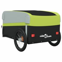 Fietstrailer 45 kg ijzer zwart en groen 8