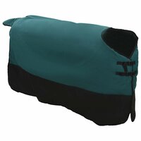 Paardendeken Donkergroen en Zwart 85 cm Polyester 3