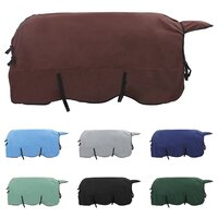 Paardendeken Volledig Donkerbruin Polyester 2