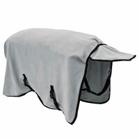 Paardendeken Volledig Lichtgrijs en Roze Polyester 5