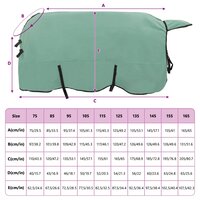 Paardendeken Speciale Groen Polyester 9