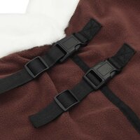 Paardendeken Volledig Donkerbruin 85 cm Polar fleece 8