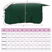 Paardendeken Volledig Donkergroen 105 cm Polar fleece 9