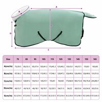 Paardendeken Volledig Donkergroen 95 cm Polar fleece 9