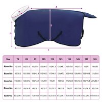 Paardendeken Marineblauw 75 cm Polar fleece 9