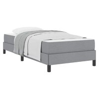Boxspringbed met matras Lichtgrijs 90 x 190 cm Stof 3