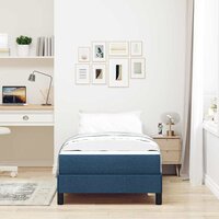Boxspringbed met matras Blauw 90 x 190 cm Stof 3