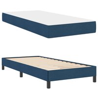 Boxspringbed met matras Blauw 90 x 190 cm Stof 5