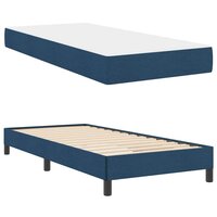 Boxspringbed met matras Blauw 90 x 190 cm Stof 6