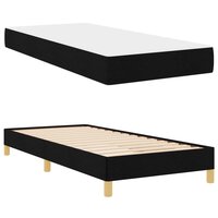 Boxspringbed met matras Zwart 100 x 200 cm Stof 5
