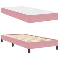 Boxspringbed met matras Roze 90 x 200 cm Stof 5