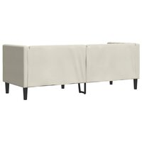 Driezitsbank Chesterfield-stijl met bolsters fluweel cr&egrave;mekleur 6