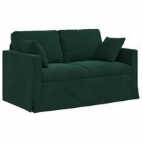 Bankstel 2 pcs Donkergroen 138 x 78 x 80 cm Fluweel 5